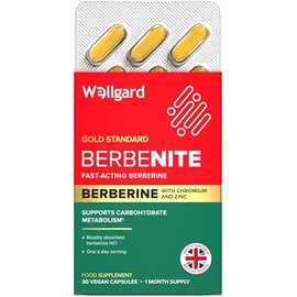 Wellgard Berbenite for Metabolic Support - Highly Bioavailable Berberine with Zinc and Chromium