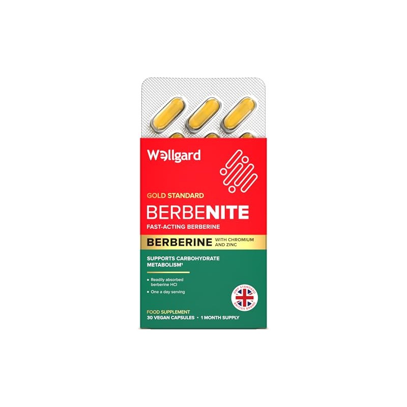 Wellgard Berbenite for Metabolic Support - Highly Bioavailable Berberine with