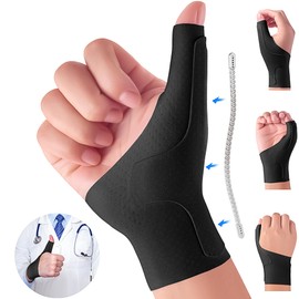 Wrist Thumb Brace Mommy Compression Stabilizer Waterproof Thumb Spica Splint for Arthritis,Trigger Finger,De Quervains Tenosynovitis,Tendonitis,CMC Joint Pain and Support-Women Men-Left or Right Hand