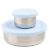 EcoCocoon Stainless Steel Leak-Proof Snack Pots - Set of 2,