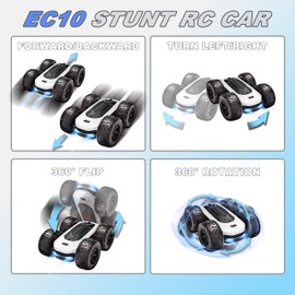 Remote Controlled Car, 4WD RC Car: 360° Rotation / Light / Flip Special Effect, 2.4GHz Monster Truck, Drift Stunt Car Offroad for Children 6-14 Years, 15 km/h Car Remote Controlled Gifts