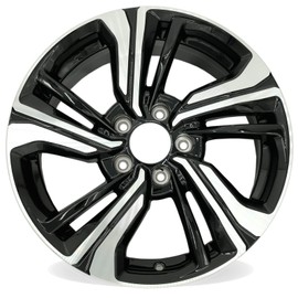 17" NEW Single 17X7 Machined Black Wheel for Honda Civic 2016-2021 OEM Design Replacement Rim