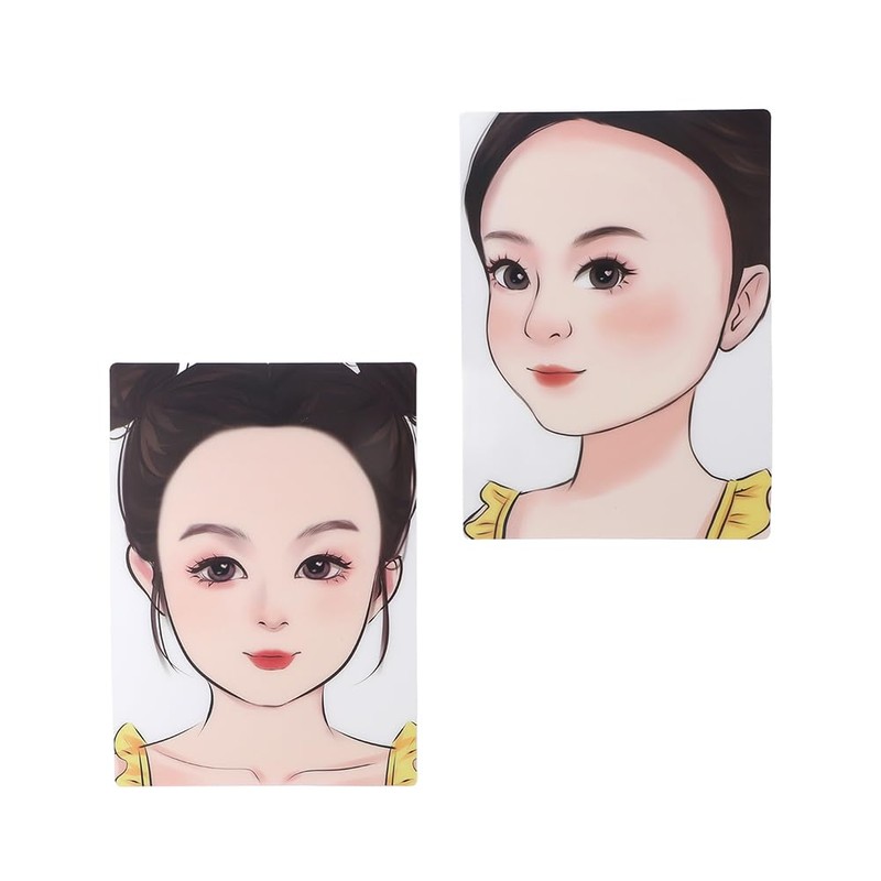 Lwuey Face Painting Exercise Board, Face Make-Up Stencil Make Up