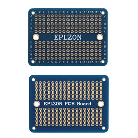 EPLZON Prototype Board Solderable Breadboard Double-Sided PCB Circuit Board for Welding, DIY Electronic Items, Blue (Pack of 10)