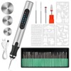 Electric Engraving Pen with 37 Bits, USB Rechargeable Cordless Etching