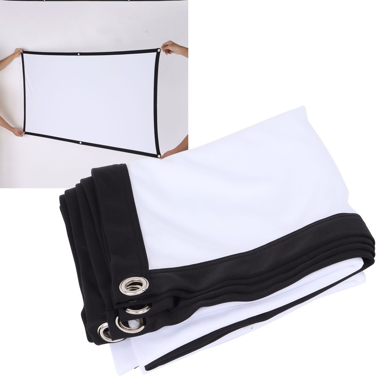 Projector Screen High Definition 4K AntiCrease Foldable Portable Movies Screen