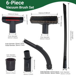 EZ SPARES 25-inch Flexible Crevice Cleaning Tool Replacement for Miele C1 C2 C3 CX1 Vacuum Hoses Accepting for Home & Car Detailing Removable Brush Head,Cleaning of the Corners and Crevices