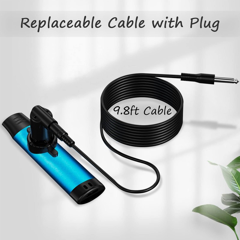 Electric Kazoo With Pickup, Professional Metal Kazoo with 5 Pcs