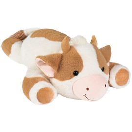 GILFWM Weighted Stuffed Animals Cow - 25" Big Stuffed Animal Toy Pillow for Kids & Adults, 5 lbs Ultral-Soft Washable Weighted Plush