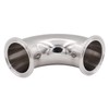 DERNORD 2" Tube OD Sanitary Ferrule Elbow 90 Degree Pipe