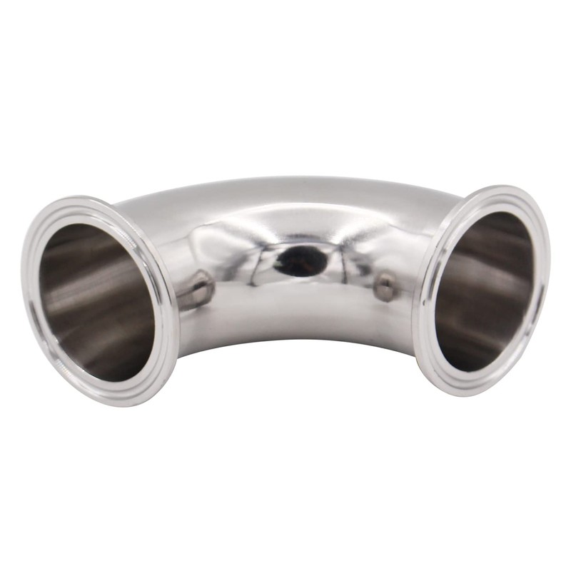 DERNORD 2" Tube OD Sanitary Ferrule Elbow 90 Degree Pipe