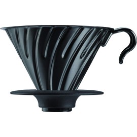 HARIO V60 Metal Coffee Dripper, 1-4 Cups, Matte Black, VDM-02-MB