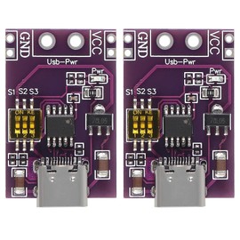 XIITIA 2pcs Type-C QC AFC PD2.0 PD3.0 to DC Fast Charge Decoy Trigger Polling Detector USB-PD Notebook Power Supply Change Board Module Support 5V 9V 12V 15V 20V Fixed Voltage Output