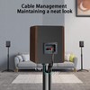 PERLESMITH Speaker Stands Height Adjustable 19.29-44.29 Inch with Cable Management,