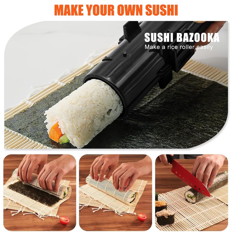 SmileTools Sushi Making Kit, 28 in 1 Sushi Roller Kit