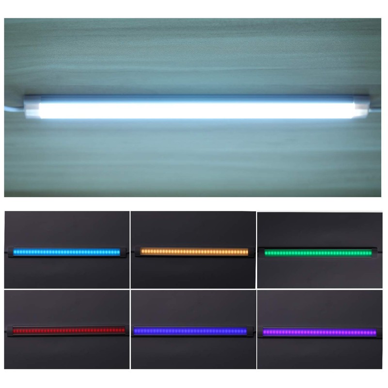 LABOREDUCER RGB Under Cabinet Lights,6 Pack Plug in or Hardwired