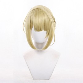 Zenres Zone Zero Evelyn Chevalier Cosplay Wig, ZZZ Cosplay Wig, Wig Net Included, Heat Resistant Wig, Disguise Wig, Cosplay Costume, Accessory for Costume, Wig, Halloween, Christmas, Cultural