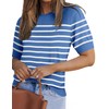 Zeagoo Short Sleeve Sweater Shirts for Women Summer Tops 2024