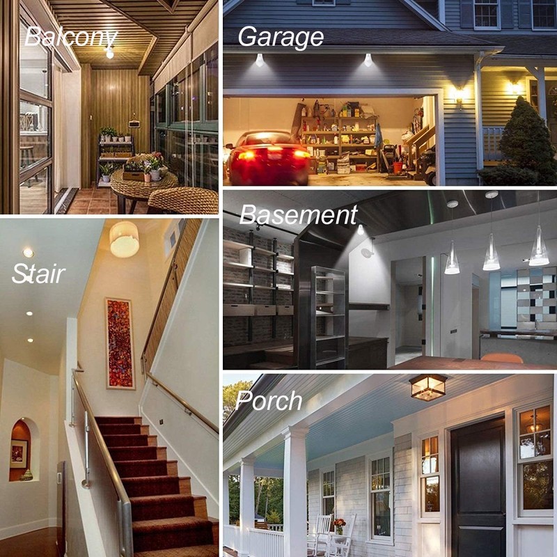 Motion Sensor Light Bulbs, PIR Movement Activated Dusk to Dawn