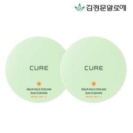 Kim Jeongmun Aloe 김정문알로에 큐어 아쿠아 마일드 선쿠션 시즌3 2개 Kim Jeong-moon Aloe Cure Aqua Mild Sun Cushion Season 3 (2 pieces)