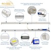 4FT LED Linear Strip Emergency Stairwell Light, 2 Watt Selectable,