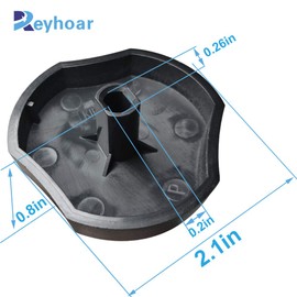 (4 Pack) 74009592 WPL74009592 WP74009592 L74009592 B0034IT8G2 Cooktop Knob Replacement Part for Jenn-Air & Whirlpool - Replaces 74009592, 1032643, 71003477, AH2087006, EA2087006, PS2087006