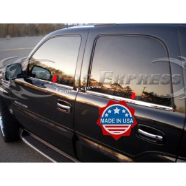 Made in USA - Trims Express 2001-2006 Escalade SUV Base Model Chrome Window Sill Trim Accent Stainless Steel
