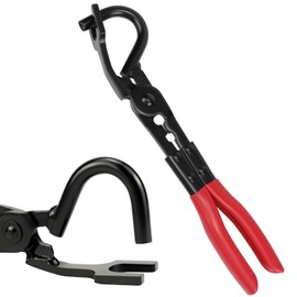 QWORK® Car Exhaust Hanger Removal Pliers - Muffler Hook Removal Tool - Made of Hardened Steel - Suitable for Cars, SUVs and Trunk