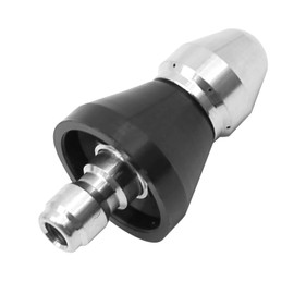 Hoypeyfiy 3/8 Inch Heavy Duty Pressure Washer Sewer Jet Nozzle Connector, Stainless Steel Pressure Washer Nozzle Quick Connector, Sewer Cleaning Heads Jet Nozzle Drain (1 Front 6 Rear)