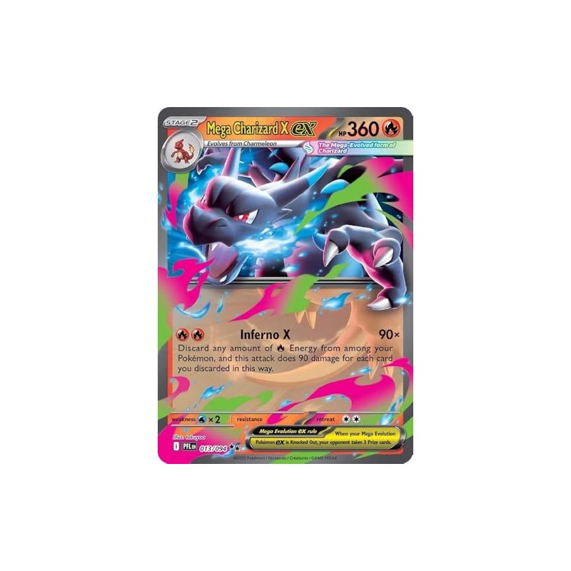 Pokemon - Mega Charizard X ex - 013/094 - ME02: