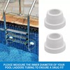 Pool Ladder Bumpers for Inground Pool White Rubber Ladder Foot
