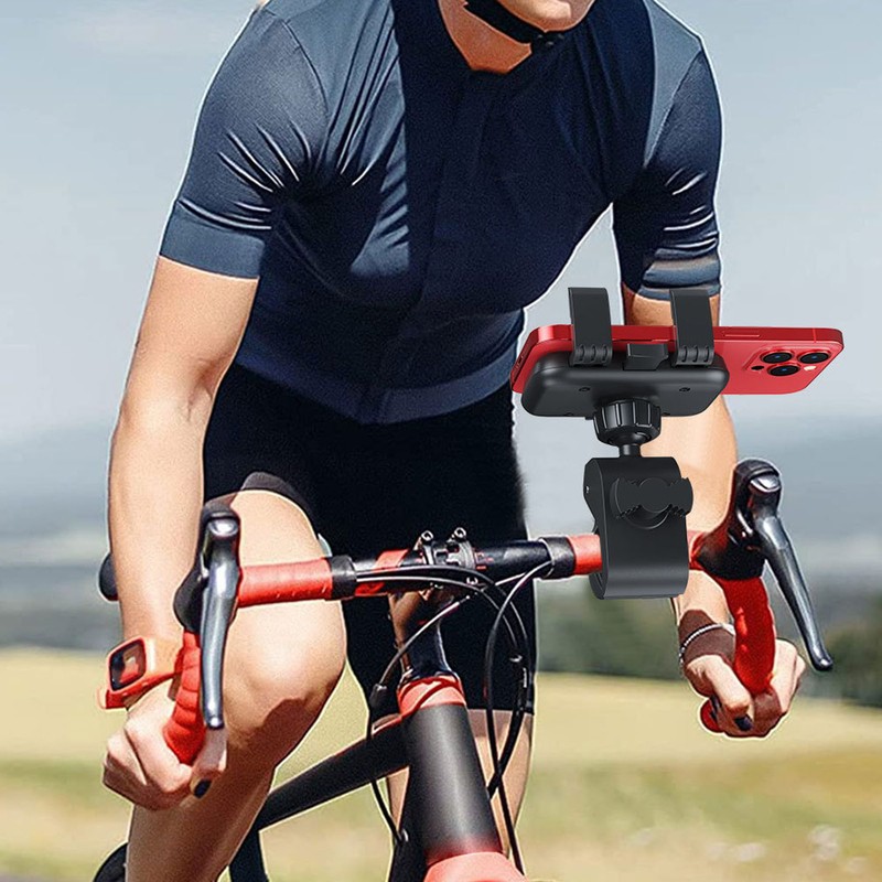 Bike Phone Mount Universal Adjustable Angle Motorcycle Handlebar Cell Phone