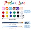 20 Pack Mini Acrylic Paint Set, 12 Colors Washable Paint