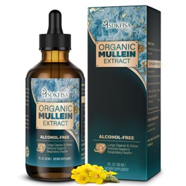 JSDKFJSA Mullein Drops for Lungs,Support Lung Cleanse/Detox & Respiratory Function for Healthy Breathing - Mullein Leaf Extract for Lungs-2 fl.oz