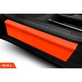 Luxshield Car Door Sill Protectors for VW ID.4 E21 I 2020-2025 - Paint Protection Film for Car Kick Plates Panel Covers Clear Transparent