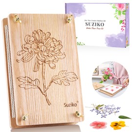 Suziko Large Flower Press Kit 10.8 x 6.9 inch for Adults Kids, Flower and Plant Preservation Kit, Arts and Crafts for Adults Leaf Press, Great Gift for Lovers