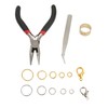 Metal Snaps Buttons with Fastener Pliers Press Tool Kit Copper