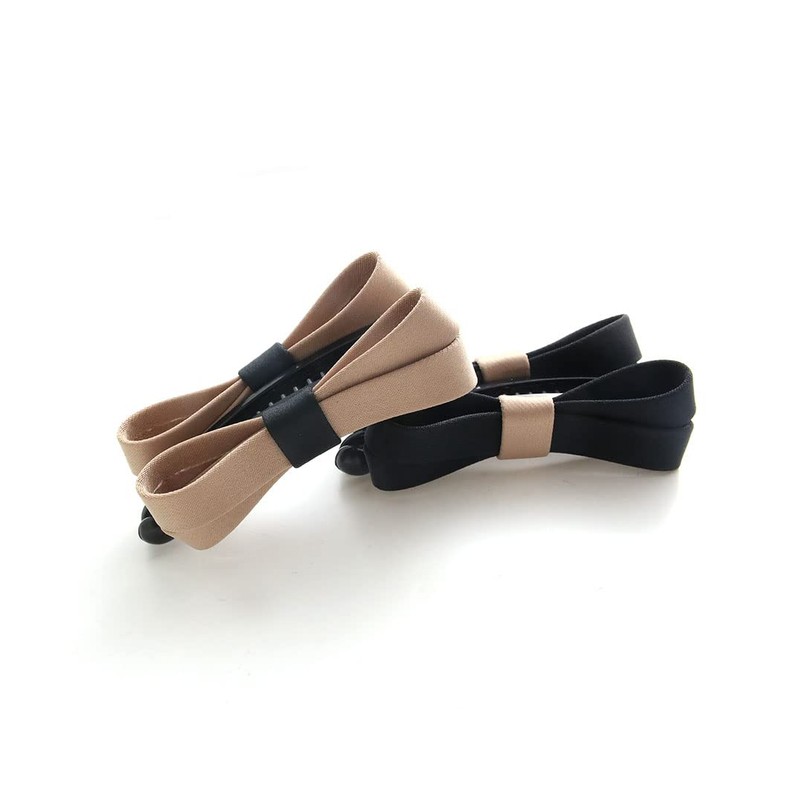 [ヴxante-nu] vingtaine Bi-Color Bow Banana Clips Small Hair Accessories H