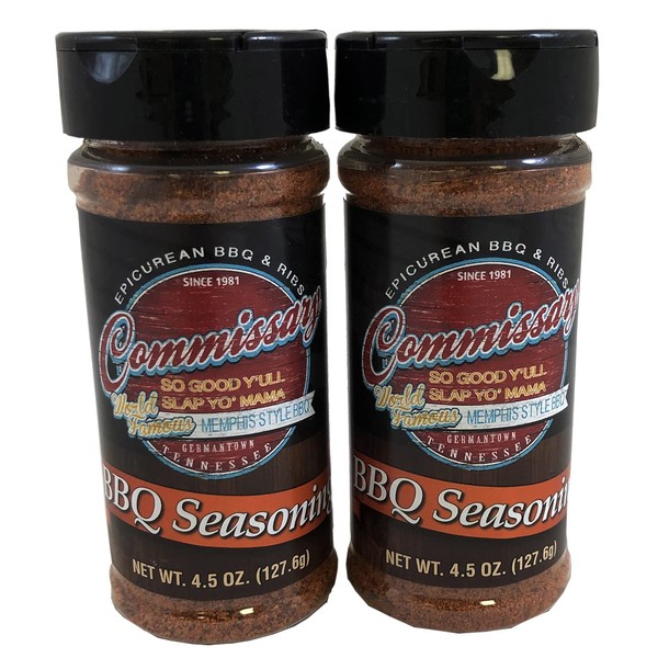 New Germantown Commissary BBQ Seasoning 4.5 ounce bottle, 2 Pack …