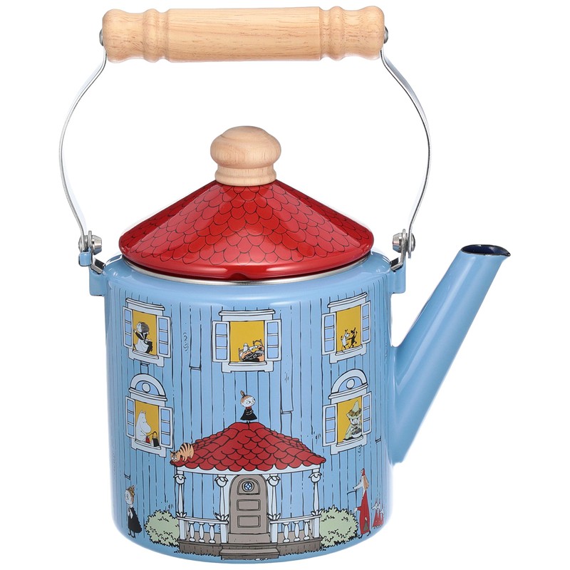 Fuji Enameled Kettle, 0.53 gal (2.0 L), Enameled Induction Compatible,
