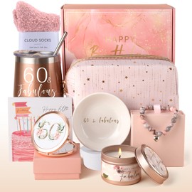 60th Birthday Gifts Women, Gifts for 60th Birthday Woman, 60th Birthday Gift Ideas, 60 Year Old Birthday Gifts For Women, Sister, Wife, Aunt, Coworker, Daughter