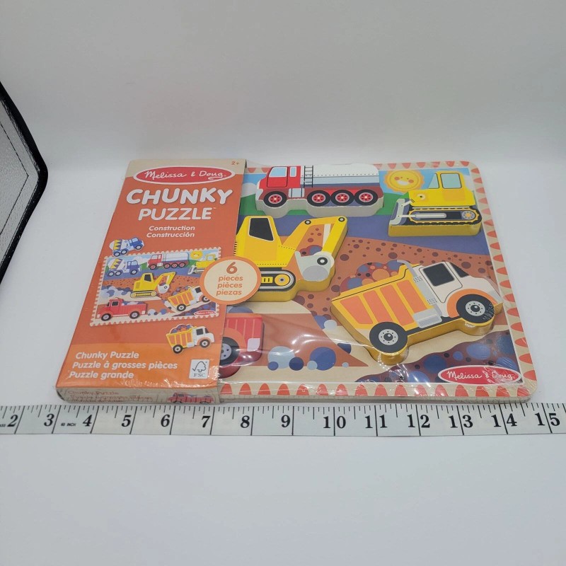 Melissa & Doug NEW 6pc Melissa & Doug Construction Trucks