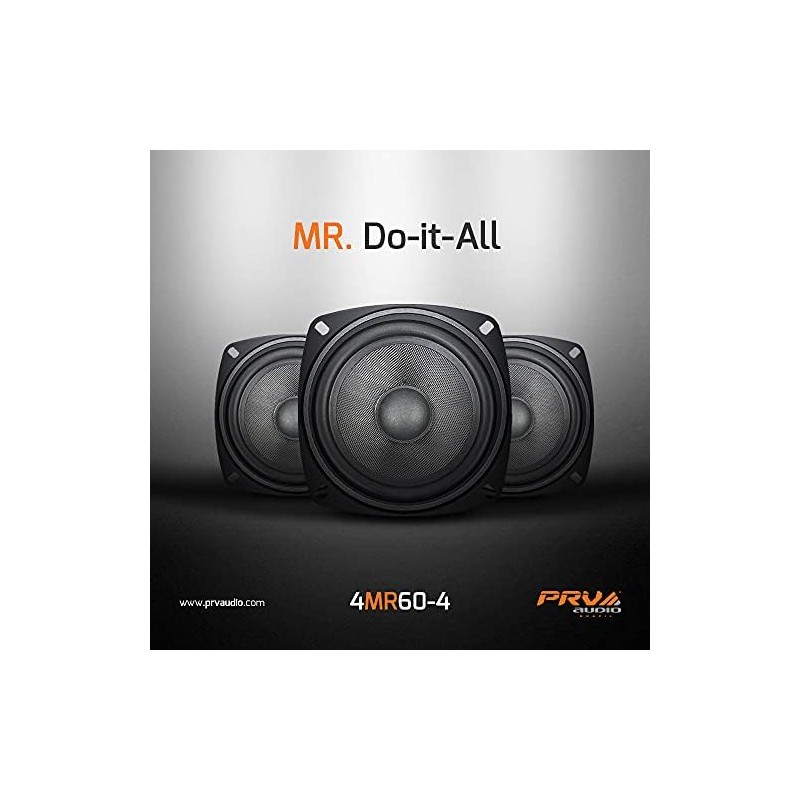 PRV Audio 4MR604 PRV 4" 4 OHM MID Range 60W
