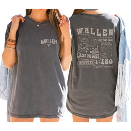 Comfort Colors® Western Front and Back Print Shirt, One Thing At A Time Shirt, Bullhead Western T-Shirt, Cowboy Shirt, Concert Shirt, Bullhead Shirt, Western Tour Tshirt