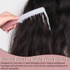 Wide Tooth Comb for Curly-2PCS,Detangling Hair Brush with Double-layer Wavy