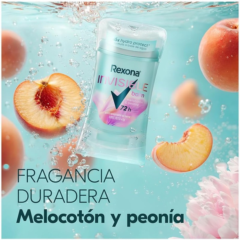Rexona Invisible Balm Melocotón & Peonia 41g