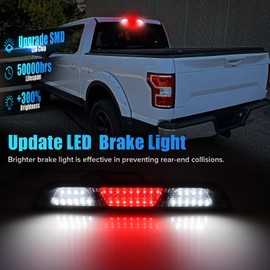 LUDARM Smoke Lens LED 3rd Brake Light Compatible with F150 2015-2020 F250 F350 F450 F550 2017-2020 for Maverick 2021-2024 for Ranger 2019-2020Third Brake Cargo Light sassembly