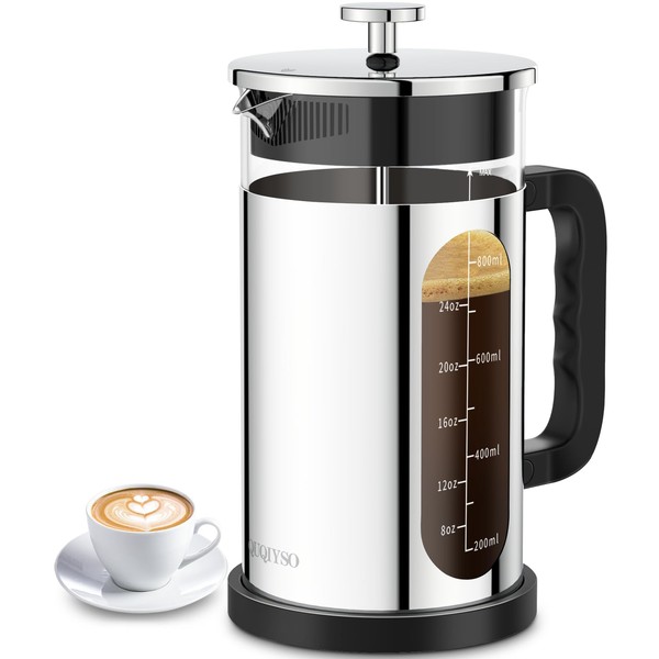 French Press Coffee Maker, 304 Stainless Steel Cold Brew Coffee