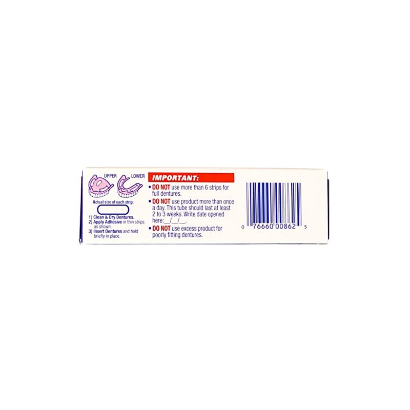 Fixodent Crema adhesiva para dentaduras postizas original, 21 g (paquete