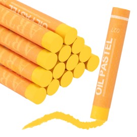 sourcing map Soft Oil Pastels, Oil Pastel Crayons Vibrant Color Blendable Art Supplies for Painting Drawing Blending Painting Artists Beginners Professional(Dark Yellow, Pack of 36)